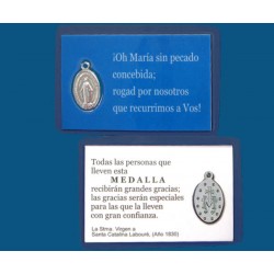 Mod.707 Medalla plastificada de cartera aluminio