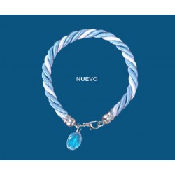 Mod.746 Pulsera Azul y blanca V. Milagrosa