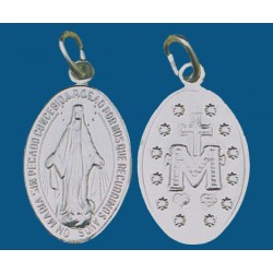 Medalla grande de aluminio en blanco. Bolsa de 1000 uds. Mod.16