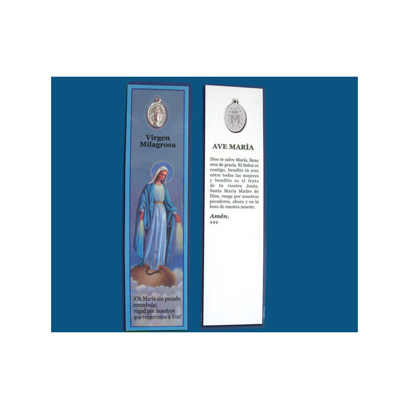 Mod.705 Marca paginas V. Milagrosa con medalla en aluminio
