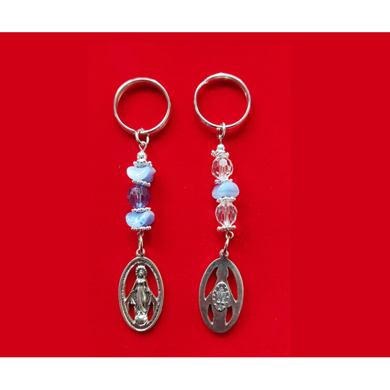 [77777] Mod.204 Llavero calado con cadena de cristal (37mm)