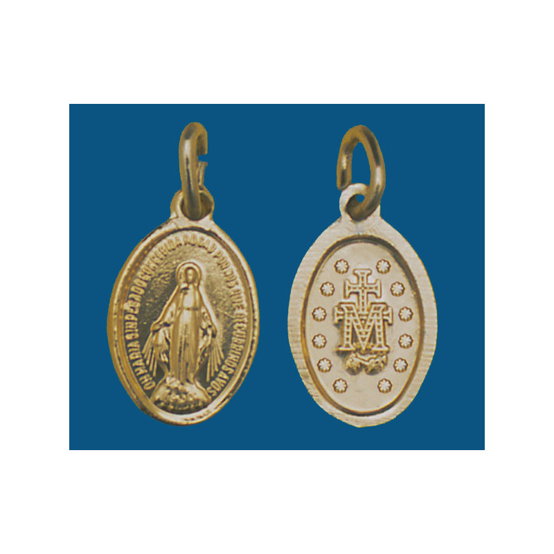 [77777] Medalla pequeña de aluminio dorada. Bolsa de 200 uds.(15mm) Mod.11