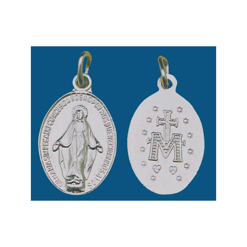 [77777] Medalla grande de aluminio en blanco. Bolsa de 200 uds.(21mm) Mod.8