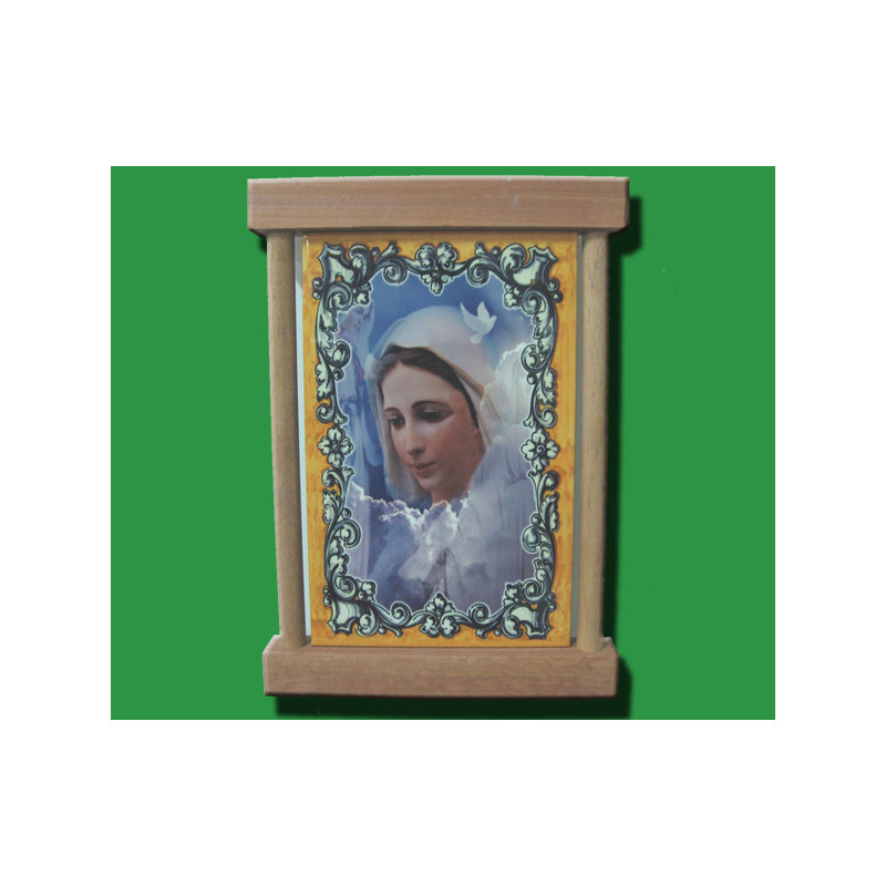 [77777] Mod.730 Cuadro marco en madera con foto en cerámica (37cmx27cm)