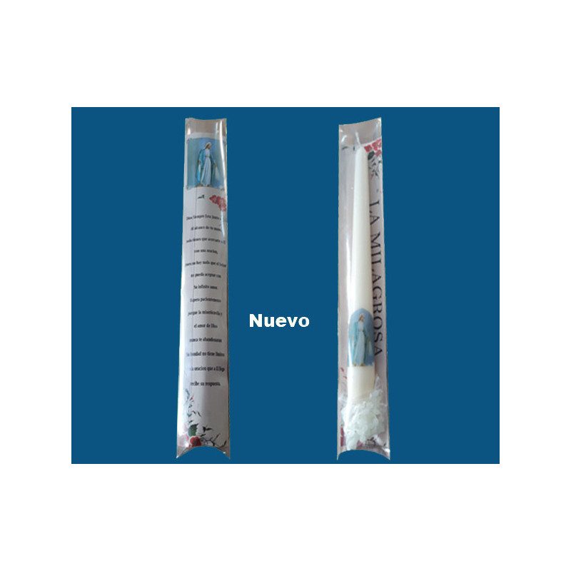 [77777] Mod.752 Vela con caja y Rosario V. Milagrosa