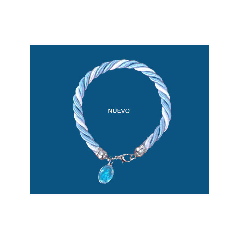 [77777] Mod.746 Pulsera Azul y blanca V. Milagrosa