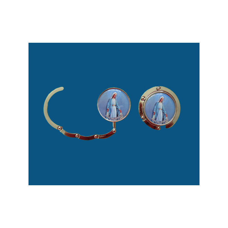 [77777] Mod.723 Cuelga bolsos plegable en estuche V. Milagrosa.(45mm)