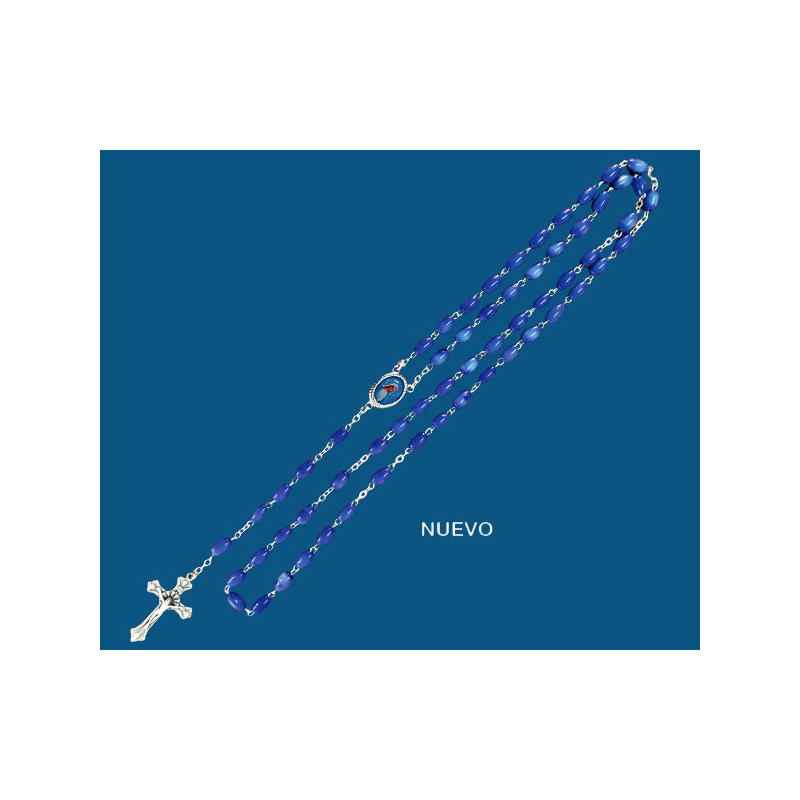 [77777] Mod.544 Rosario Ojo de Gato Ovalado V. Milagrosa.(49cm)