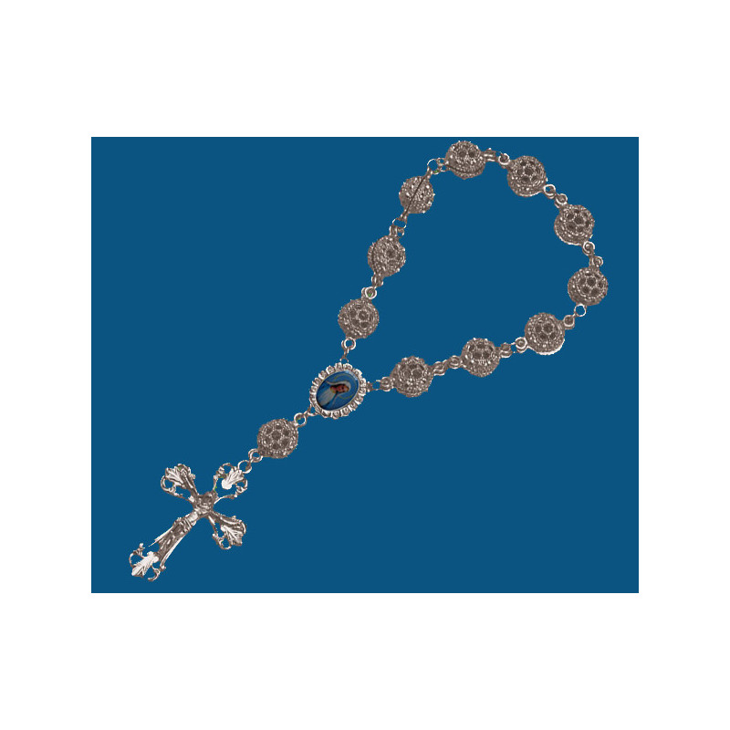 [77777] Mod.279 Rosario bolas caladas.(21cm)