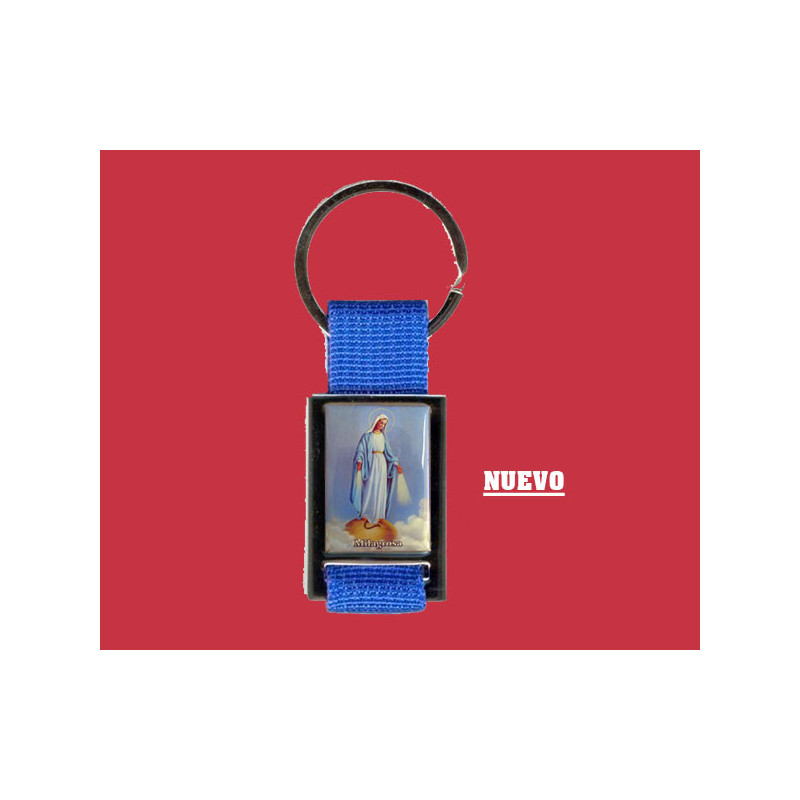 [77777] Mod.127 Llavero rectangular V. Milagrosa.(33mm)