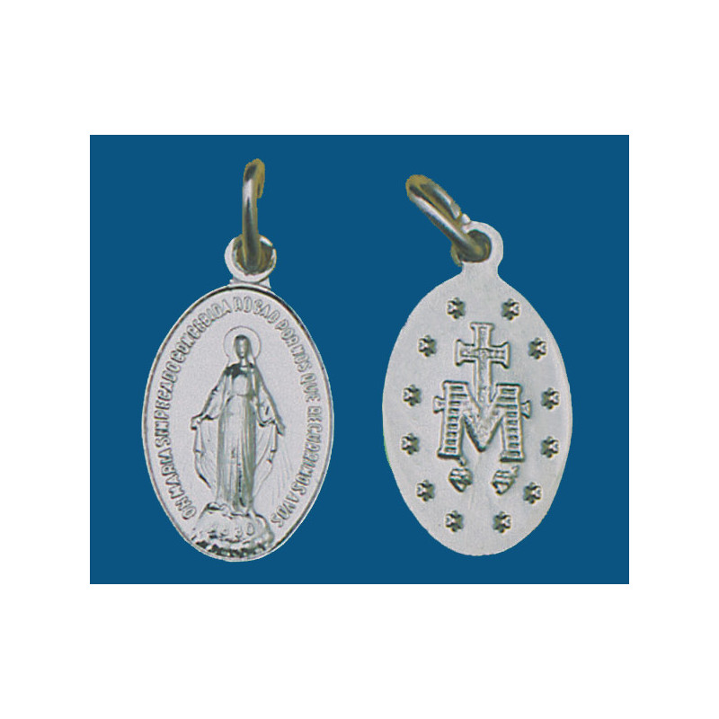 Medalla mediana de aluminio en blanco. Bolsa de 1000 uds.(18mm) Mod.14