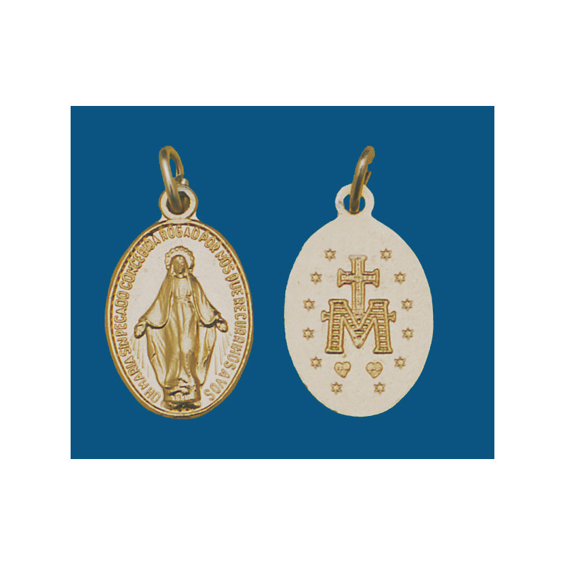 [77777] Medalla grande de aluminio dorada. Bolsa de 1000 uds.(21mm) Mod.9